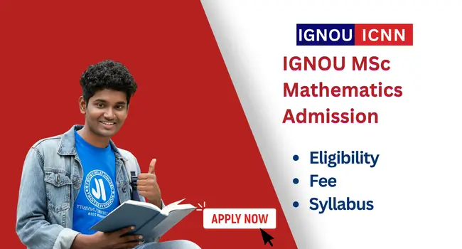 IGNOU MSc Mathematics Admission